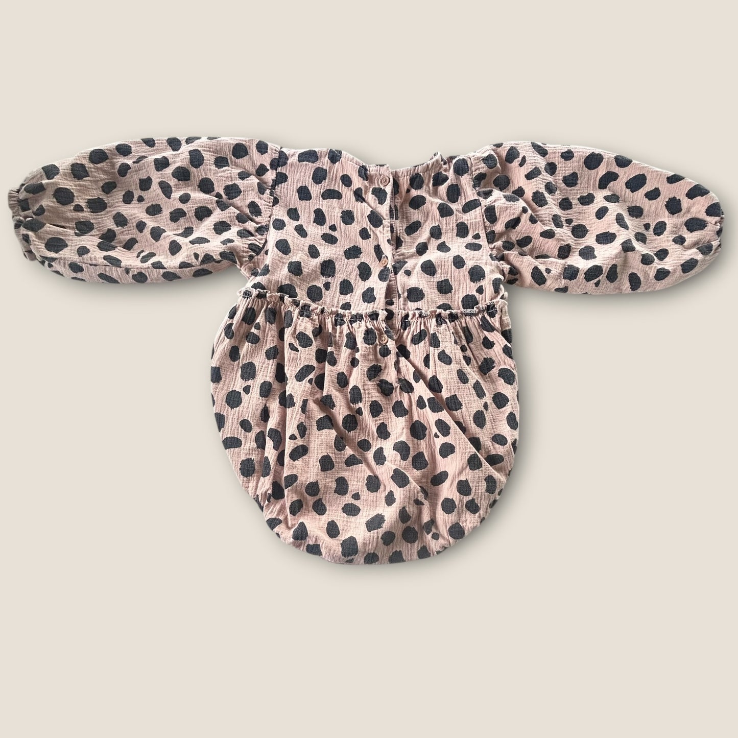 9-12 Months Next Beige Polka Dot Bubble Romper
