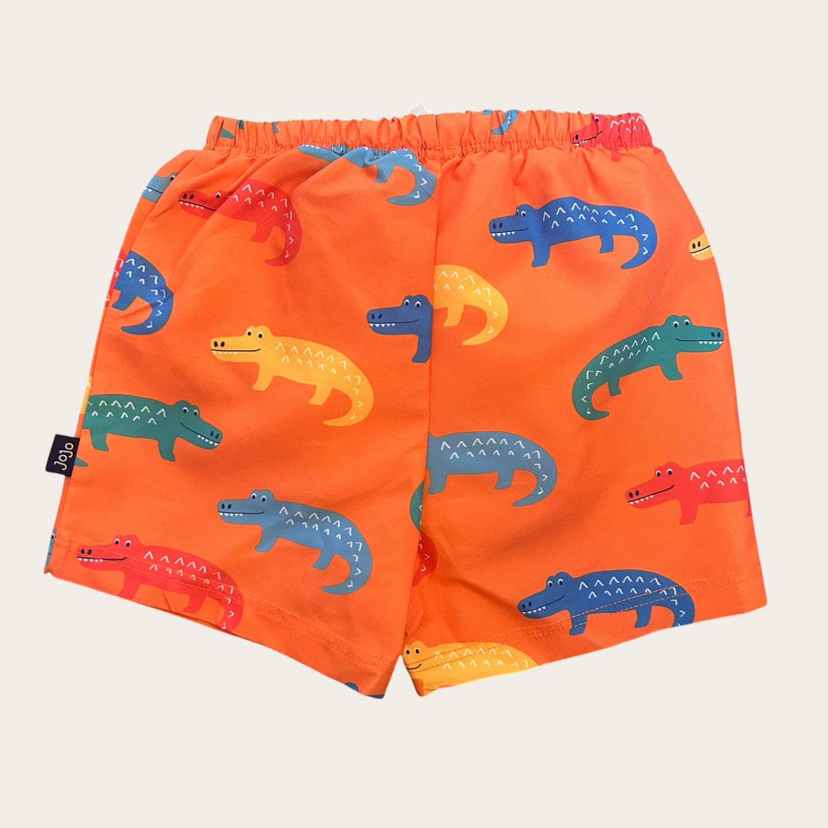 3-6 Months JoJo Maman Bebe Swim Shorts Trunks Orange Crocodiles New