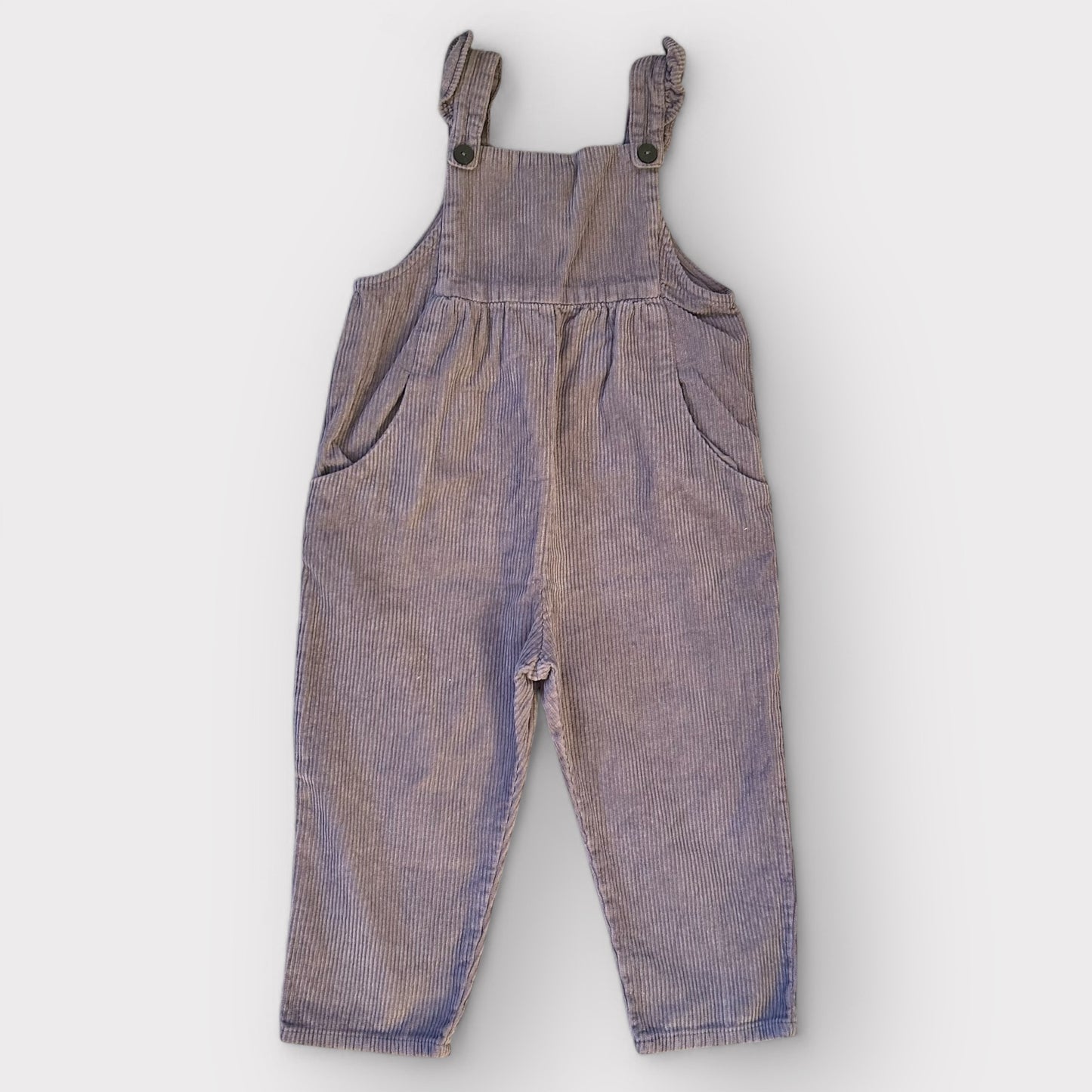 3-4 Years Zara Purple Corduroy Dungarees Overalls