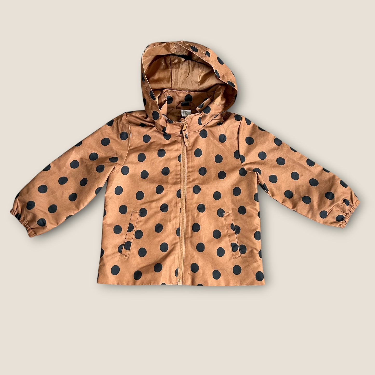 3-4 Years H&M Brown Polka Dot Spotty Windbreaker Jacket