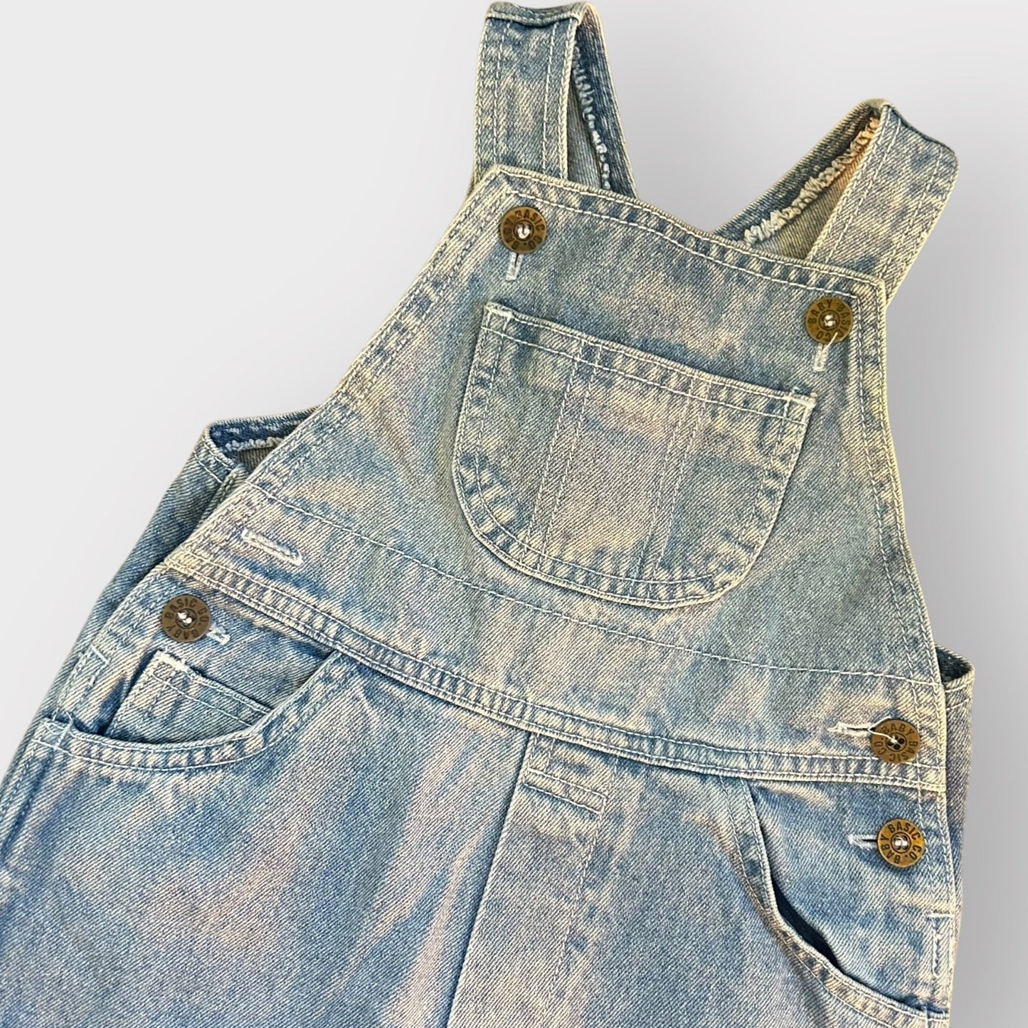 9-12 Months Vintage Adams Denim Dungarees