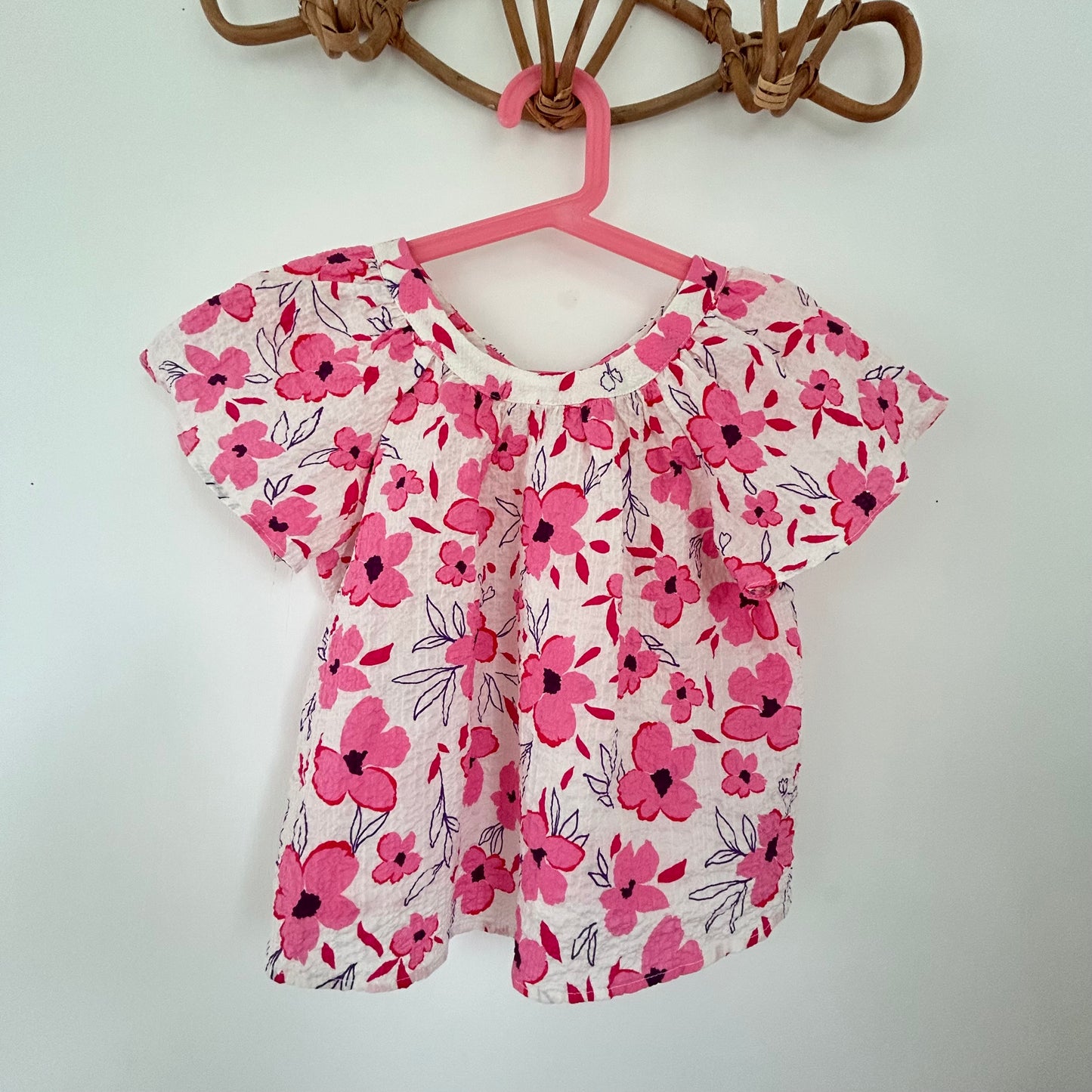 4-6 Years Zara Pink Floral Summer Co-ord Two Piece Set