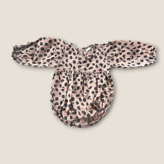 9-12 Months Next Beige Polka Dot Bubble Romper