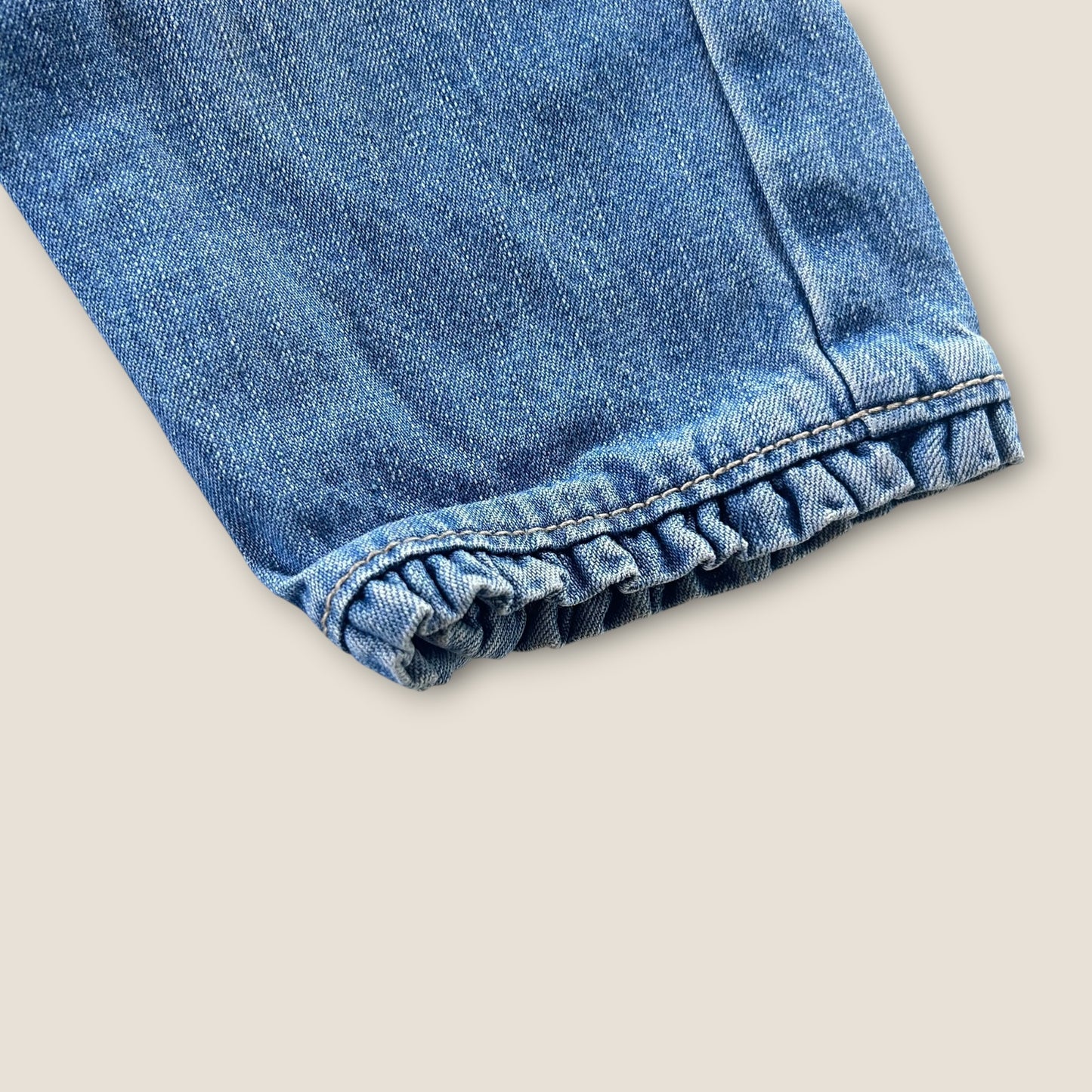 12-18 months Oshkosh Embroidered Floral Denim Dungarees