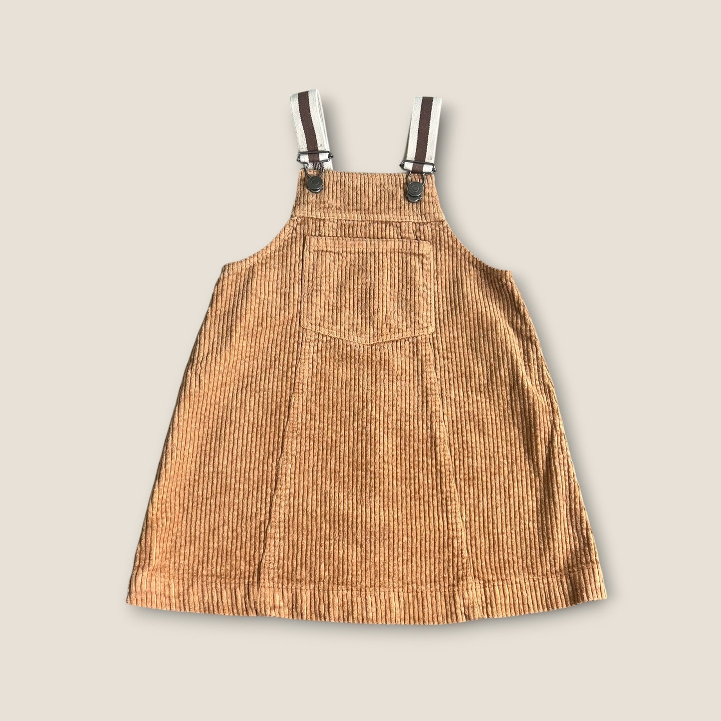 4-5 Years Zara Brown Corduroy Dungaree Dress
