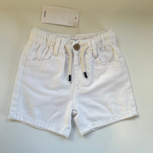 12-18 Months Mango White denim shorts new with tags