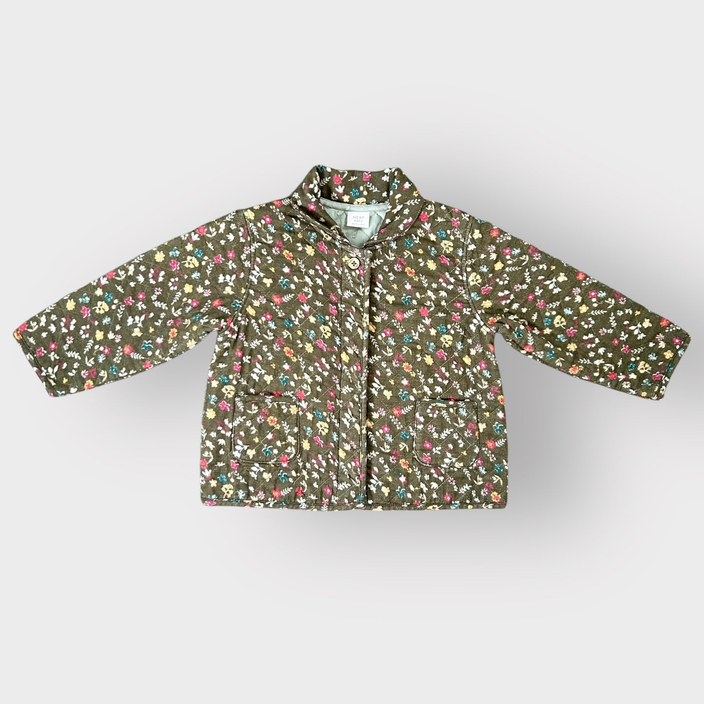 12-18 Months Next Green Floral Quilted Shirt Jacket