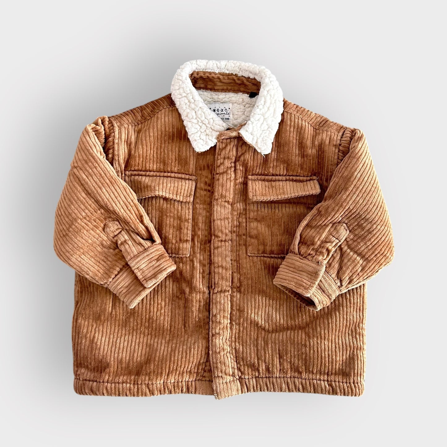 18-24 Months Next Brown Corduroy Sherpa Coat Jacket