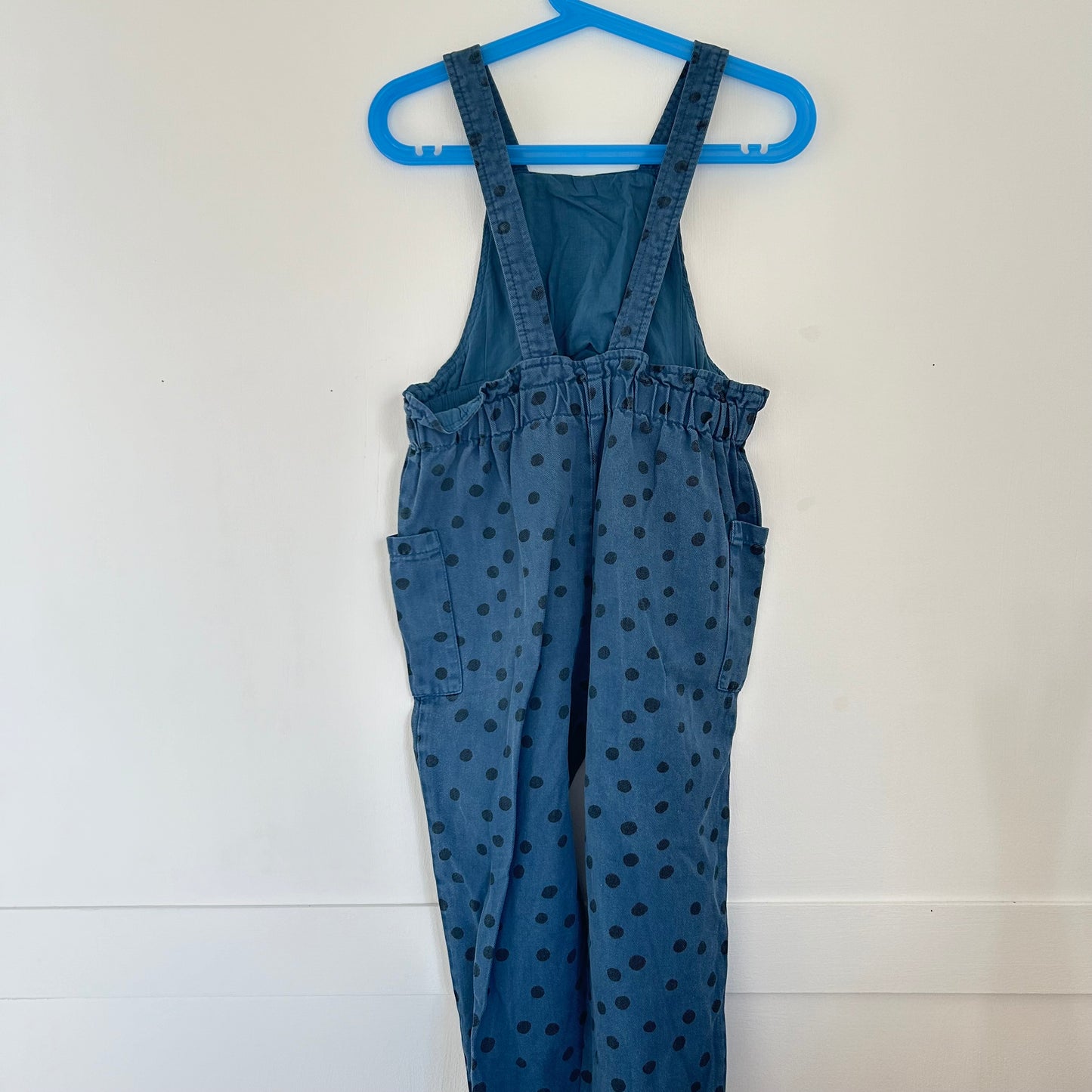 4-5 Years Zara blue polka dot dungarees overalls