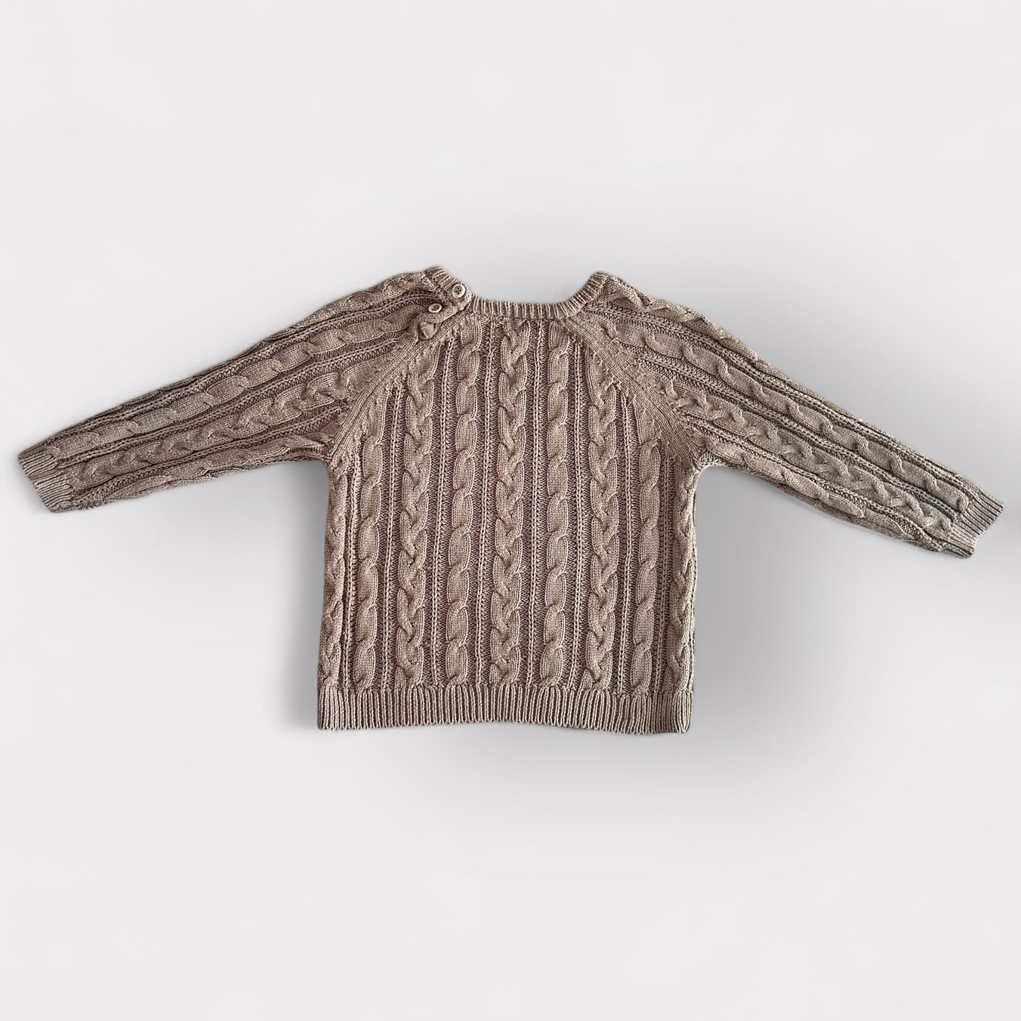 18-24 Months Zara Khaki Green Cable Knit Jumper