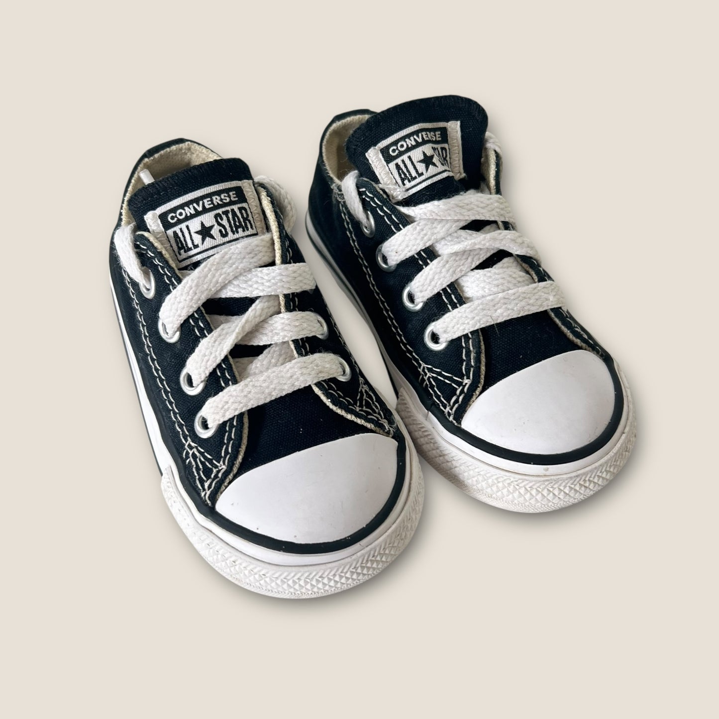 UK Infant Size 5 Black Low Converse Trainers