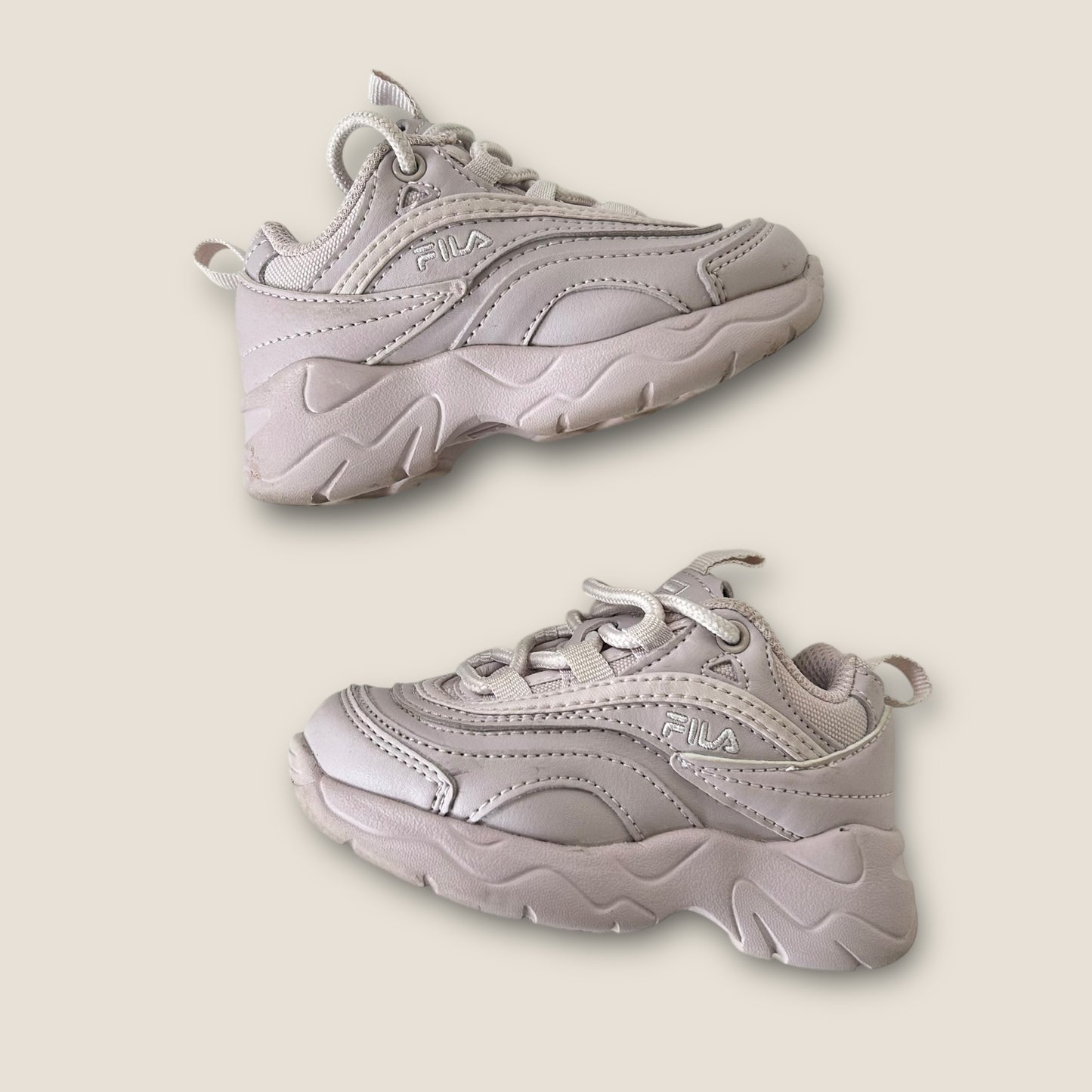 UK Infant Size 5 Fila Lilac Purple Chunky Trainers