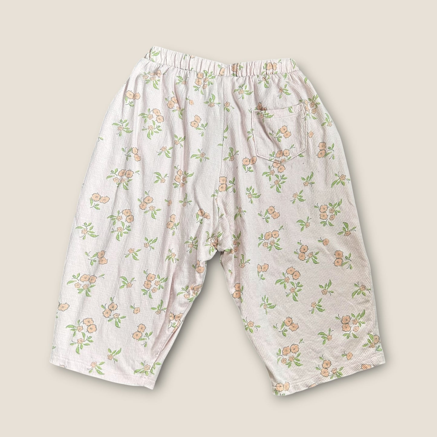 1.5-2 Years Next Pink Floral Wide Barrel Leg Trousers