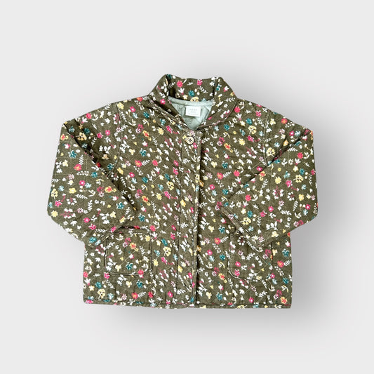 12-18 Months Next Green Floral Quilted Shirt Jacket