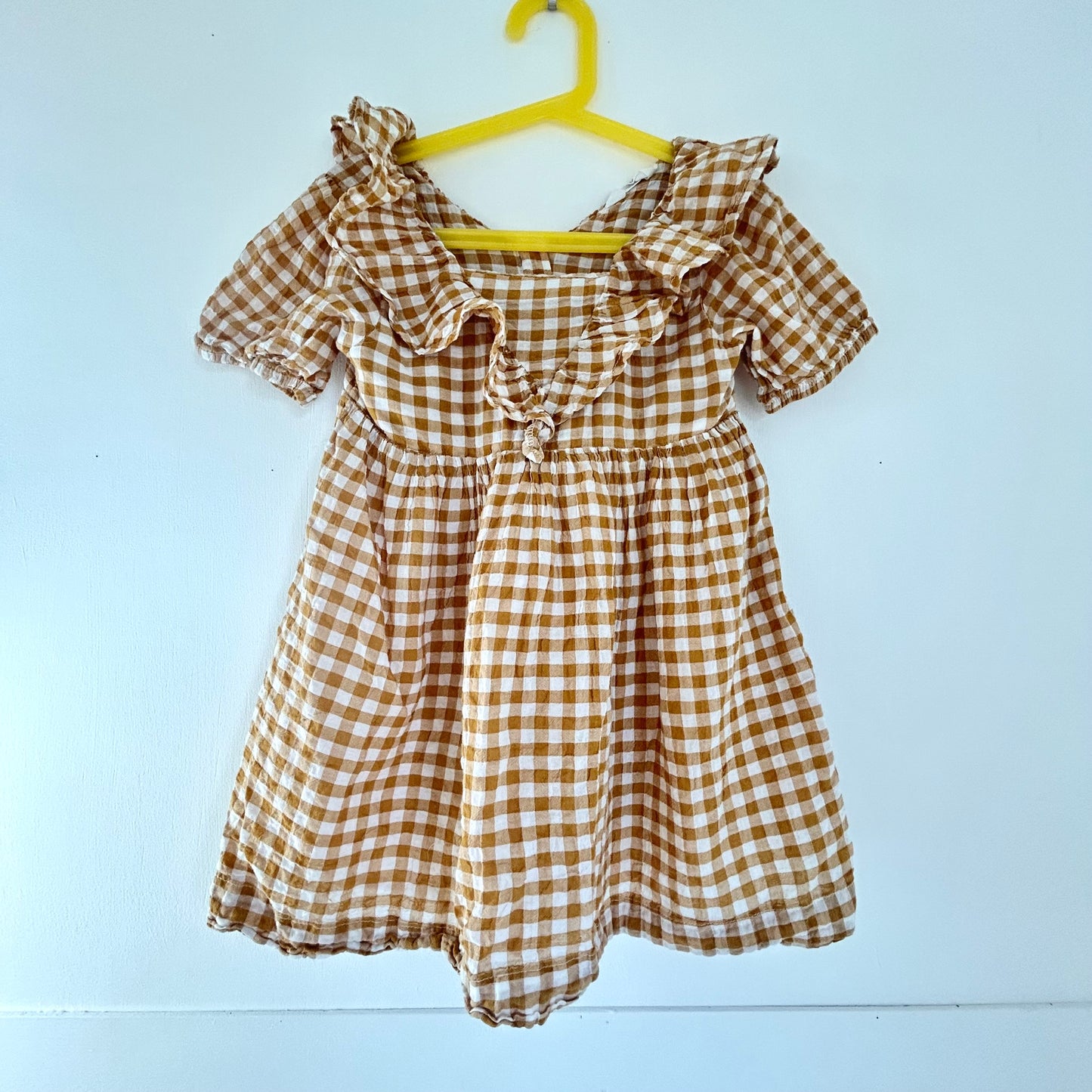 3-4 Years H&M Yellow Gingham Dress