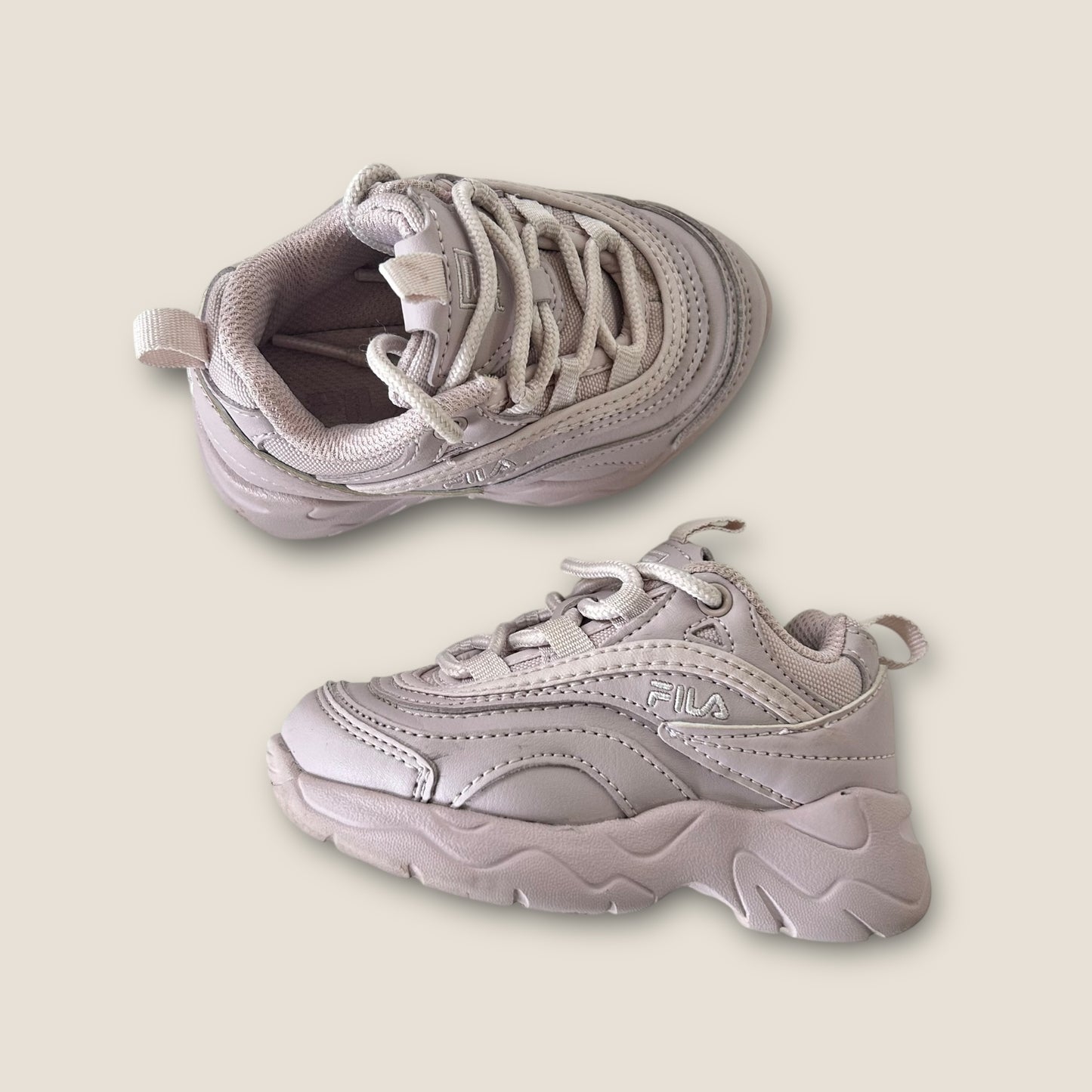 UK Infant Size 5 Fila Lilac Purple Chunky Trainers