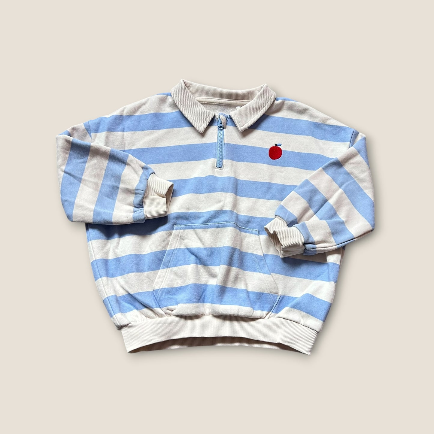 4-5 Years George Blue Striped Rugby Sweatshirt Top