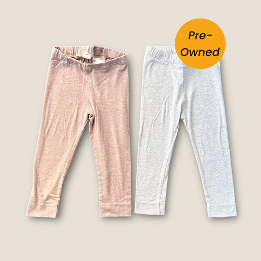 18-24 Months H&M Plain Beige Leggings Bundle X2 Pairs