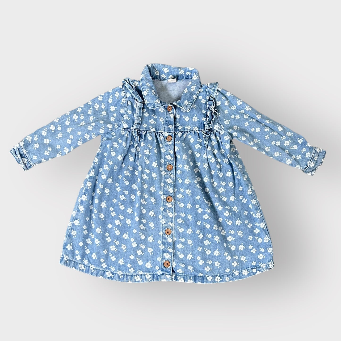 12-18 Months Tu Denim Floral Shirt Dress