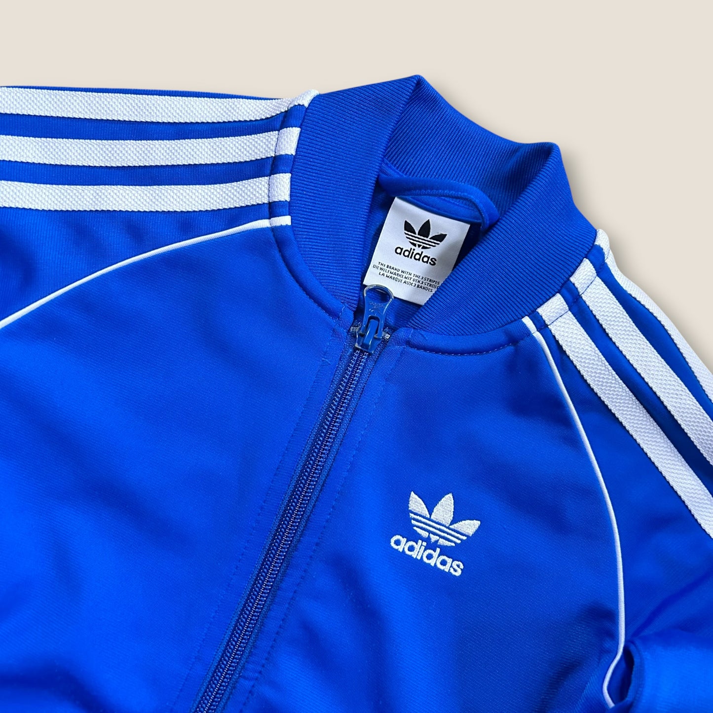 4-5 Years Adidas Originals Blue Zip Jacket