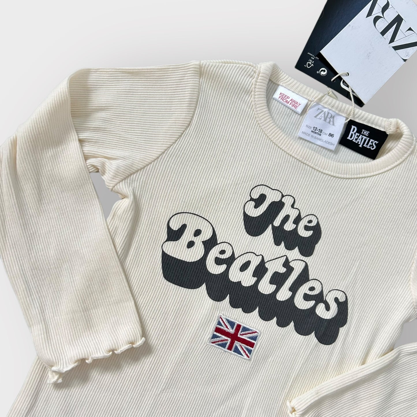 12-18 Months Zara X Beatles Long Sleeve Top New