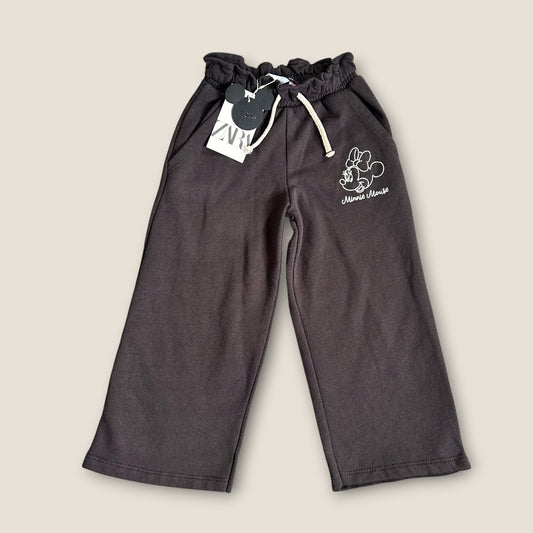 3-4 Years Zara Charcoal Grey/Washed Black Disney Minnie Mouse Sweatpants New