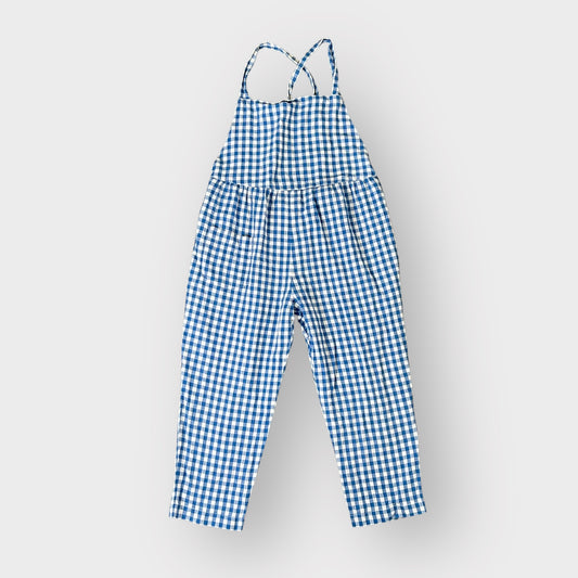 3-4 Years Next Blue Gingham Cotton Dungarees Jumpsuit