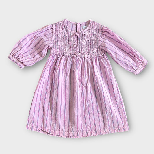 5-6 Years Zara Pink Striped Shirt Dress