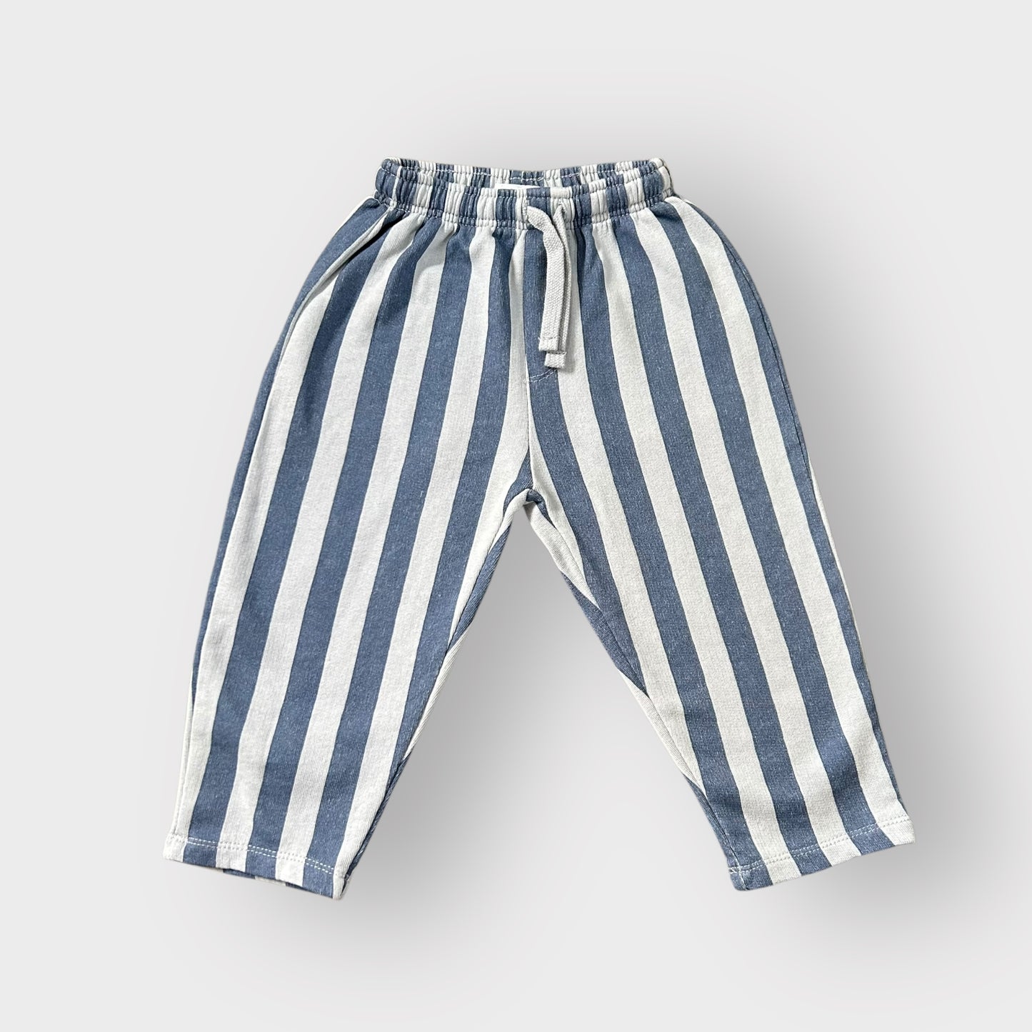 12-18 Months Zara Blue Chunky Striped Joggers Trousers New