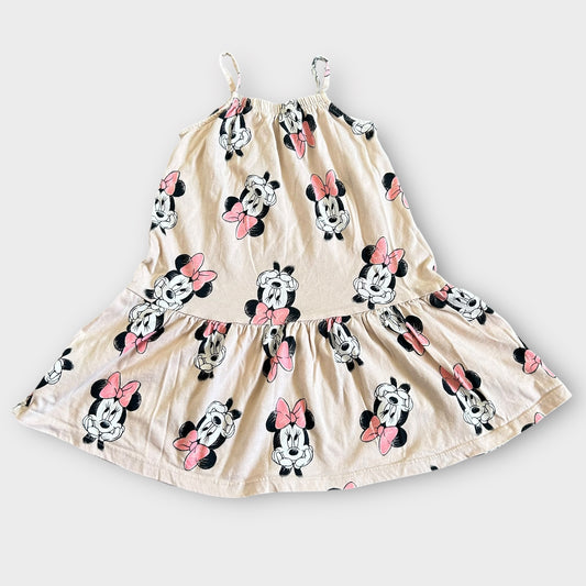 2-4 Years H&M Beige Minnie Mouse Summer Dress
