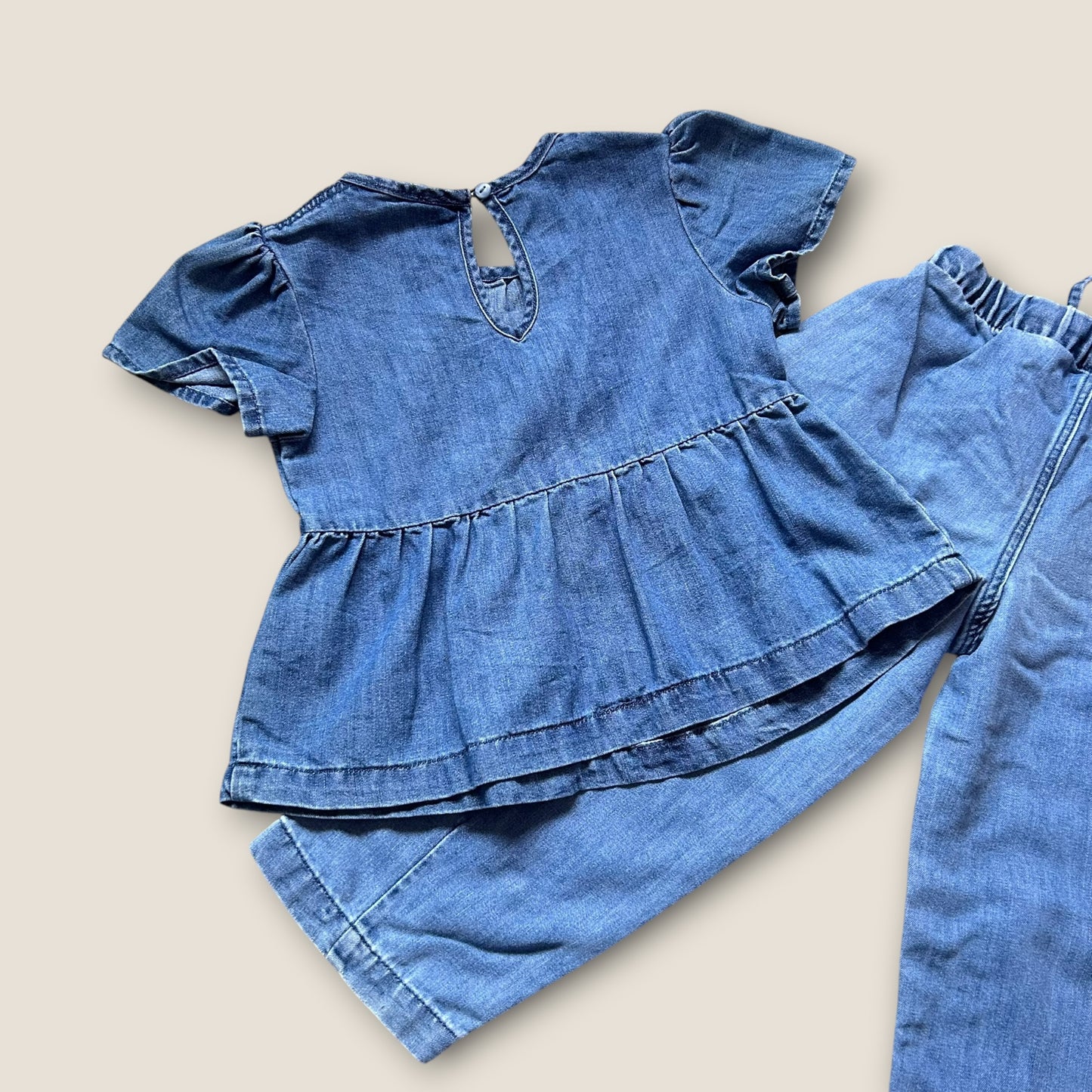 4-5 Years H&M Denim Two Piece Co Ord Set top and Jeans